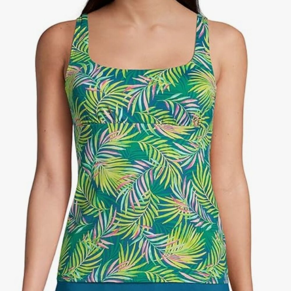Lands End Underwire Tankini Swim Top 20W